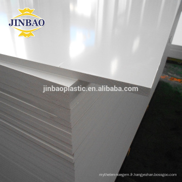 Panneau de PVC de mousse de couleur de JINBAO pour le matériel de panneau de signalisation d&#39;affichage